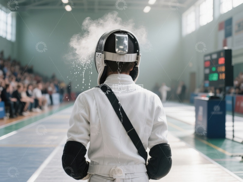 高清大图下载【趣麦麦图】击剑选手准备比赛瞬间