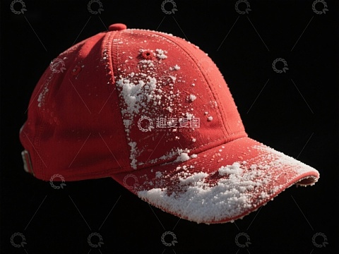 雪落红帽，冬日静谧