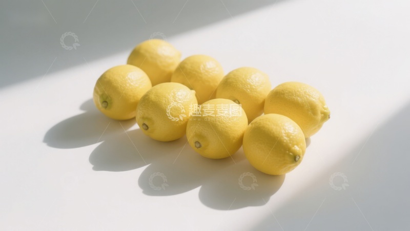 高清大图下载【趣麦麦图】阳光下的柠檬排列