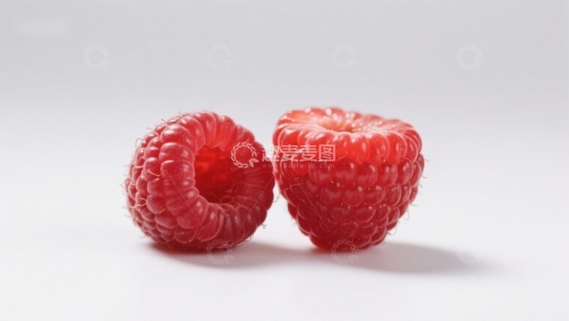 高清大图下载【趣麦麦图】两颗新鲜红莓静置展示
