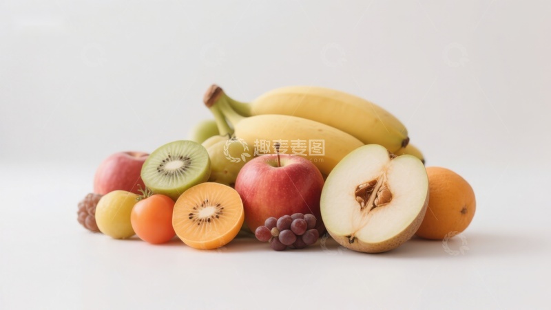 高清大图下载【趣麦麦图】新鲜水果堆叠展示