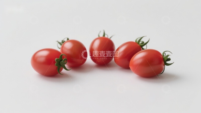 高清大图下载【趣麦麦图】新鲜樱桃番茄排列展示