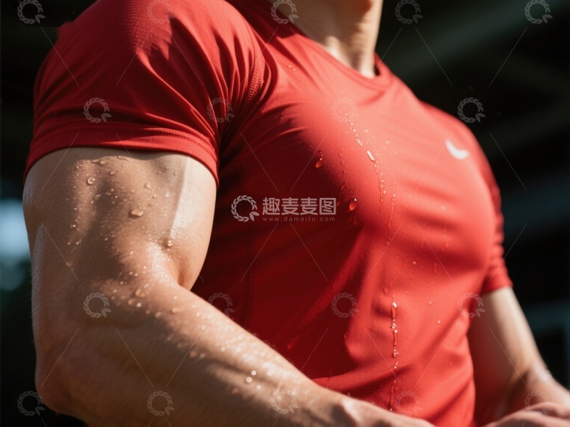 高清大图下载【趣麦麦图】-运动男子展示肌肉