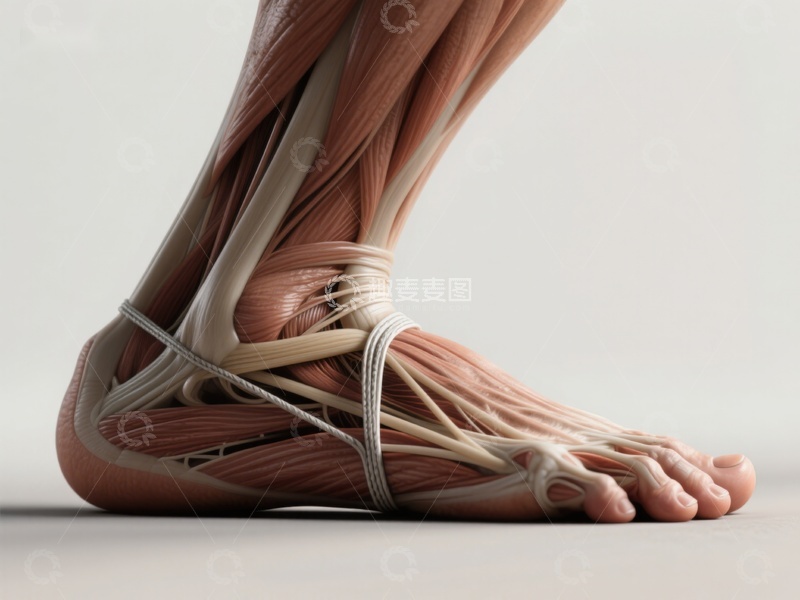 高清大图下载【趣麦麦图】人体足部肌肉结构解析