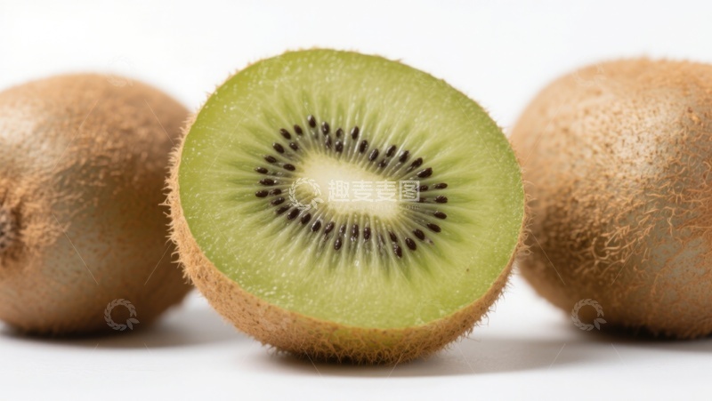 高清大图下载【趣麦麦图】新鲜猕猴桃切面展示