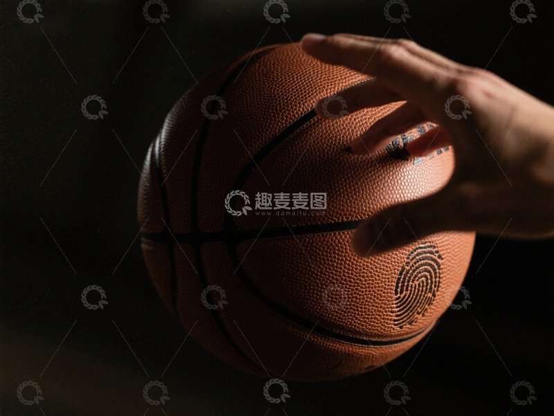 高清大图下载【趣麦麦图】手握篮球，光影交错瞬间