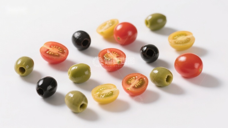高清大图下载【趣麦麦图】多彩橄榄与樱桃番茄
