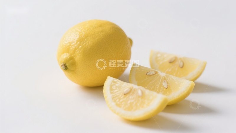 高清大图下载【趣麦麦图】新鲜柠檬与切片展示