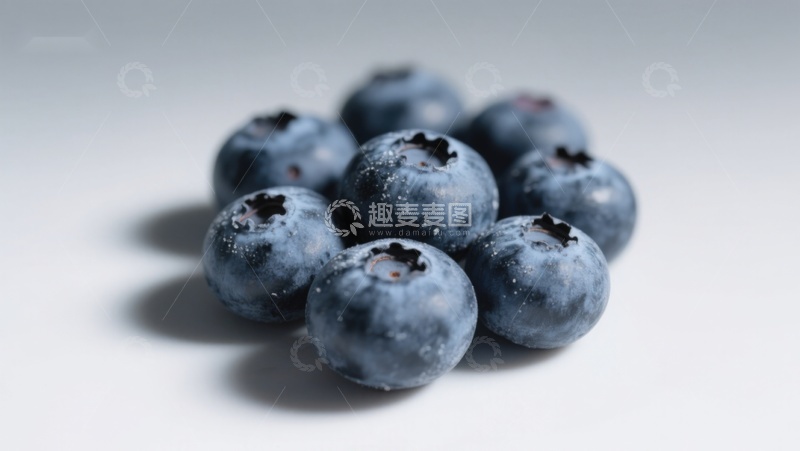 高清大图下载【趣麦麦图】新鲜蓝莓特写