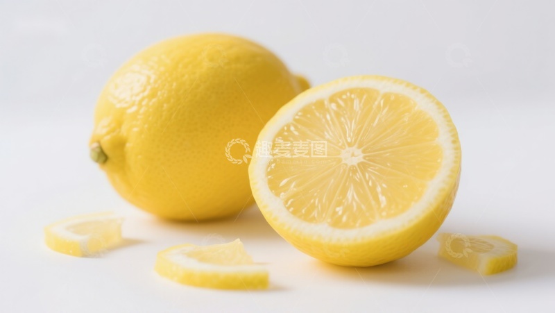 高清大图下载【趣麦麦图】新鲜柠檬切片展示