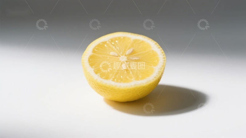 高清大图下载【趣麦麦图】新鲜柠檬切片特写