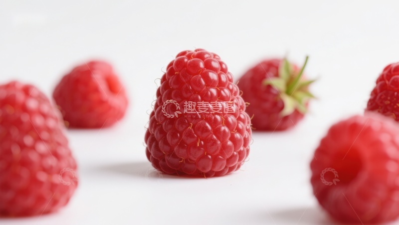 高清大图下载【趣麦麦图】新鲜覆盆子特写