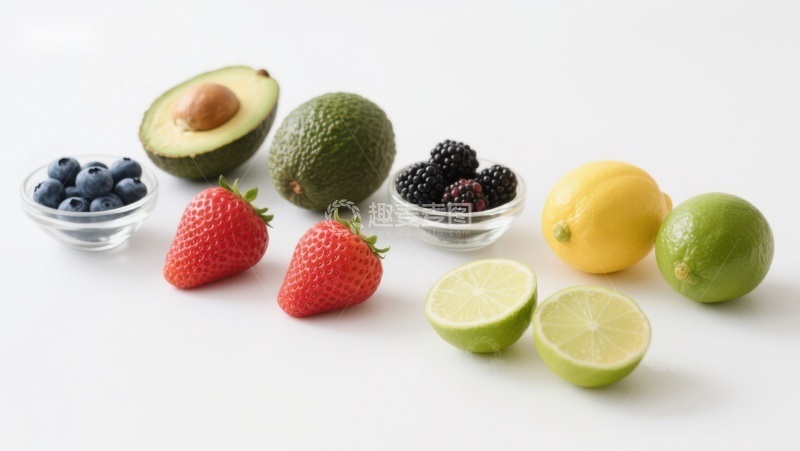 高清大图下载【趣麦麦图】新鲜水果组合展示