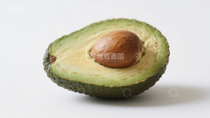 高清大图下载【趣麦麦图】切开的牛油果展示其种子