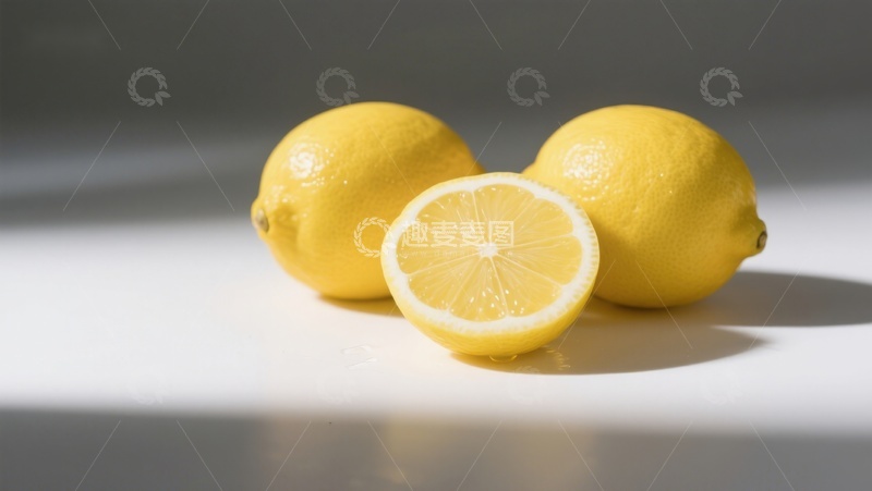 高清大图下载【趣麦麦图】新鲜柠檬静物摄影