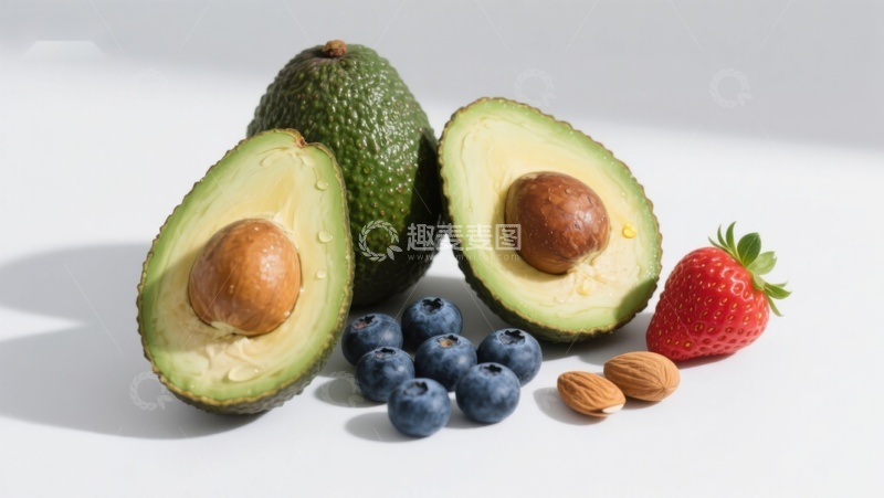 高清大图下载【趣麦麦图】新鲜水果与坚果组合