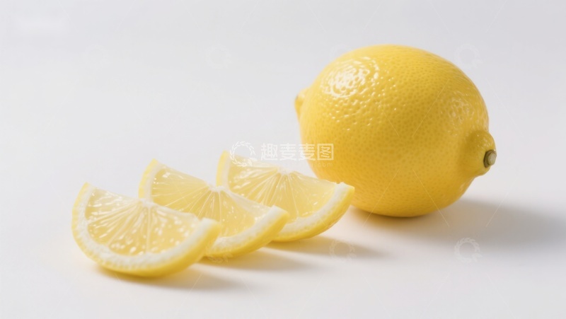 高清大图下载【趣麦麦图】新鲜柠檬与切片