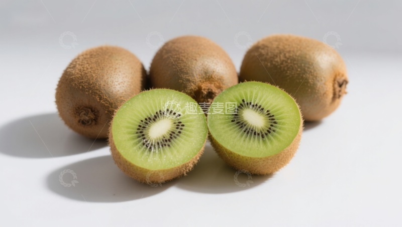 高清大图下载【趣麦麦图】新鲜猕猴桃切面展示