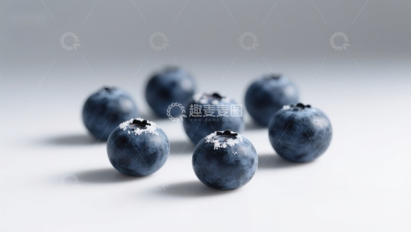 高清大图下载【趣麦麦图】新鲜蓝莓特写