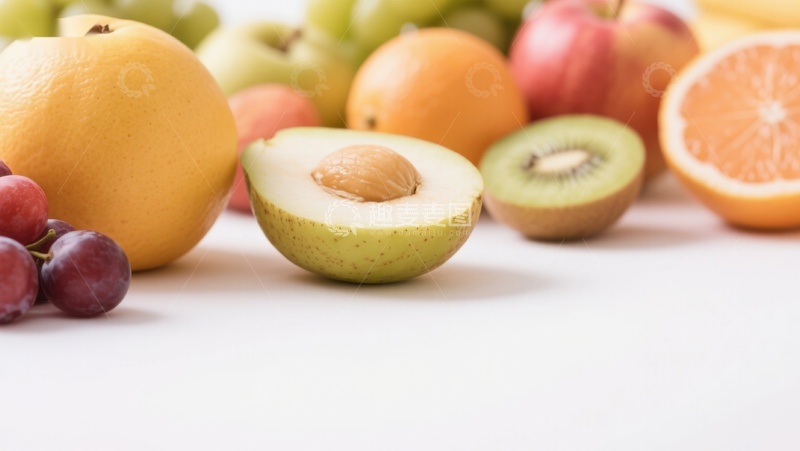 高清大图下载【趣麦麦图】新鲜水果展示，色彩丰富
