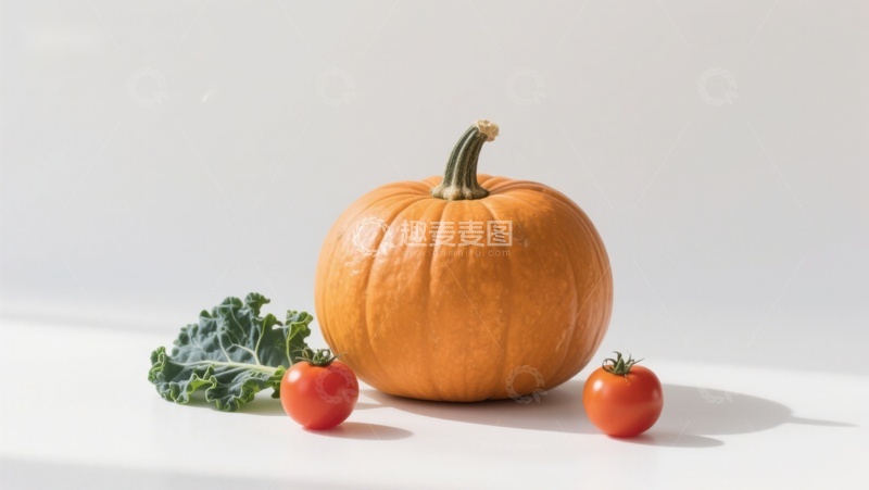 高清大图下载【趣麦麦图】南瓜与蔬菜的静物组合