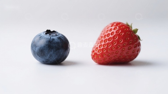 蓝莓与草莓的对比