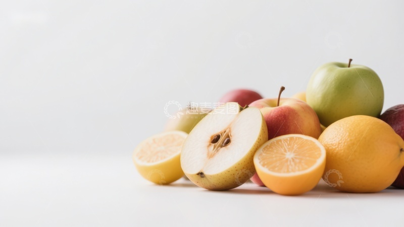 高清大图下载【趣麦麦图】新鲜水果组合，色彩缤纷