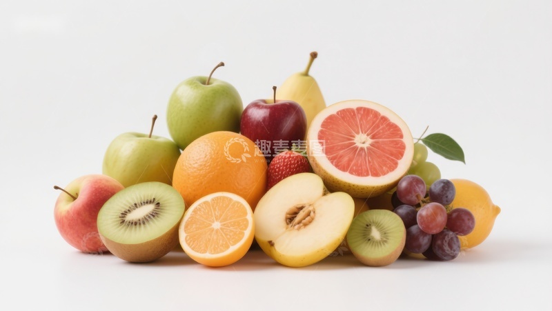 高清大图下载【趣麦麦图】新鲜水果堆叠展示