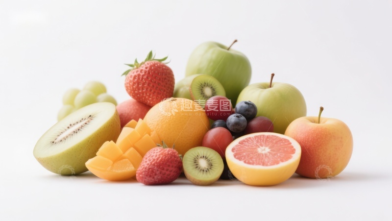 高清大图下载【趣麦麦图】新鲜水果堆叠展示