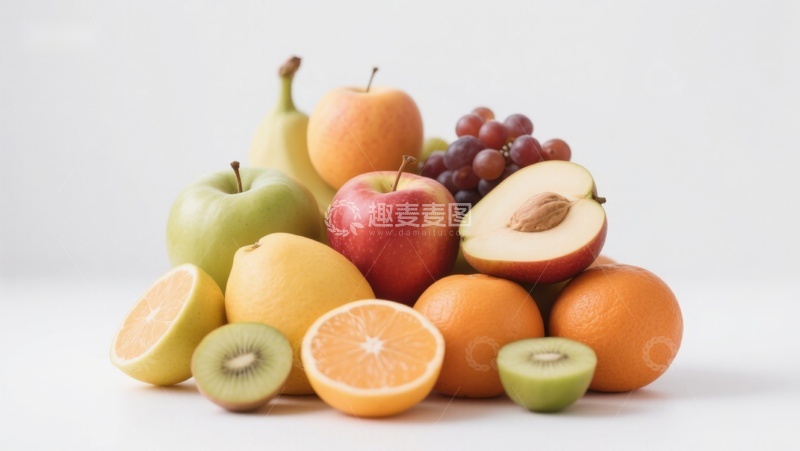 高清大图下载【趣麦麦图】新鲜水果堆叠展示
