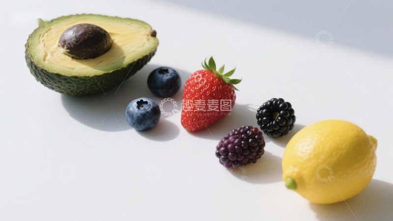 高清大图下载【趣麦麦图】新鲜水果排列展示