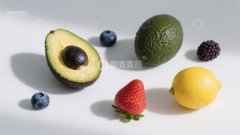 高清大图下载【趣麦麦图】新鲜水果组合展示