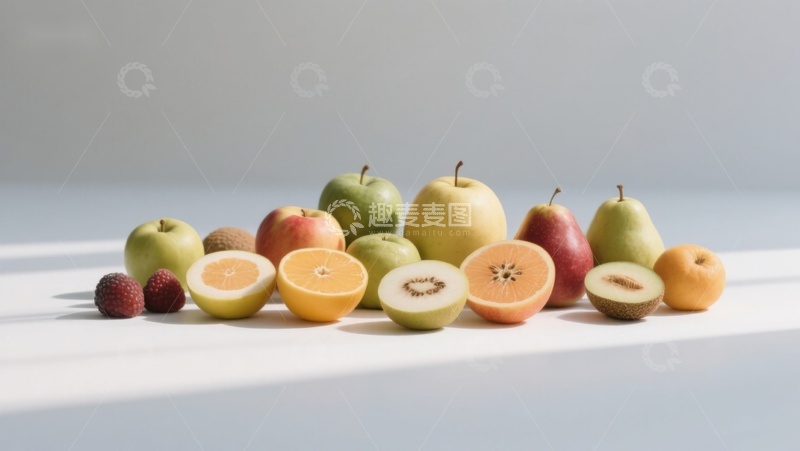 高清大图下载【趣麦麦图】新鲜水果整齐排列
