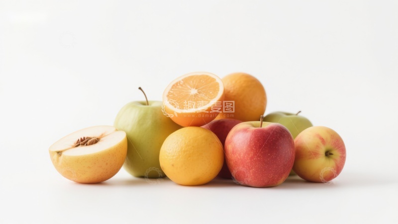 高清大图下载【趣麦麦图】新鲜水果堆叠展示
