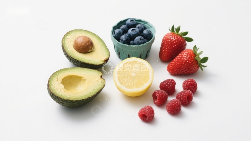 高清大图下载【趣麦麦图】新鲜水果与柠檬的组合