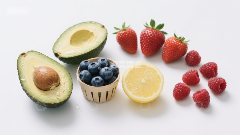 高清大图下载【趣麦麦图】新鲜水果组合展示