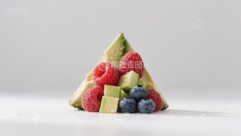 高清大图下载【趣麦麦图】新鲜水果金字塔创意摆盘