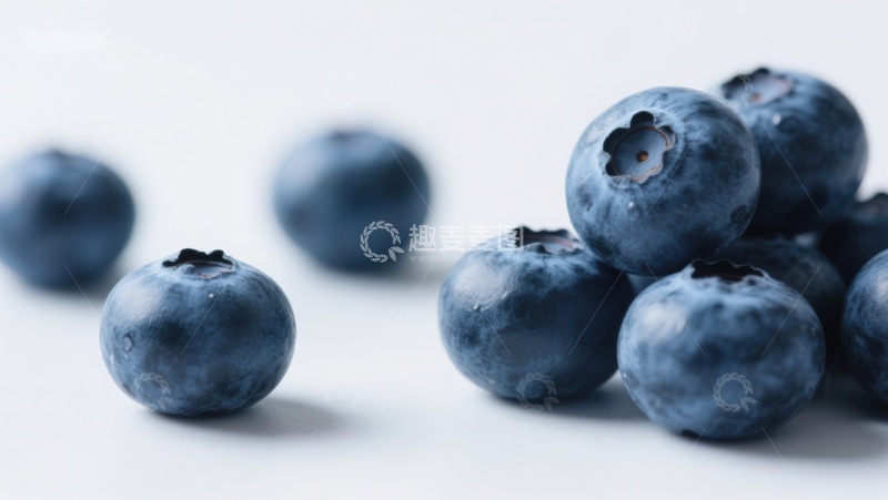 高清大图下载【趣麦麦图】新鲜蓝莓特写