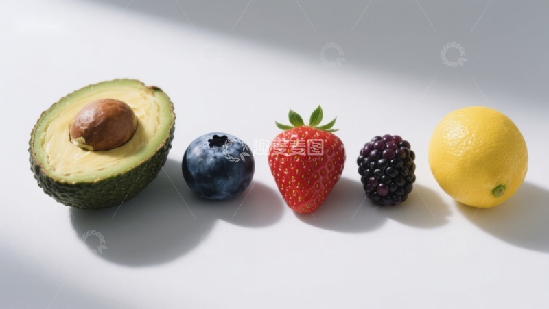 高清大图下载【趣麦麦图】新鲜水果排列展示