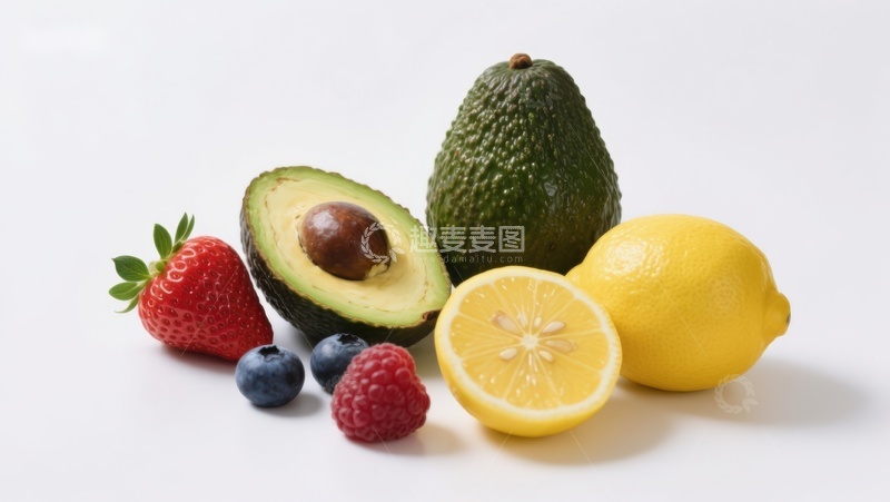 高清大图下载【趣麦麦图】新鲜水果组合展示