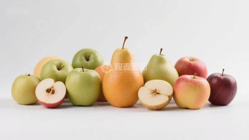 高清大图下载【趣麦麦图】苹果与梨的色彩组合