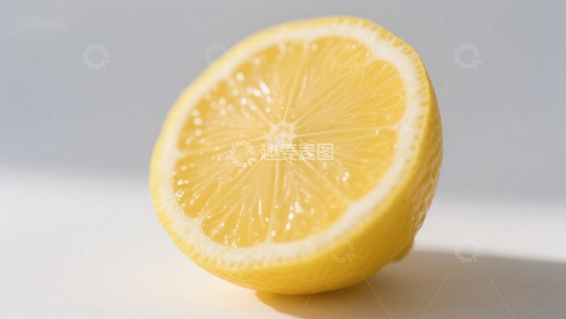 高清大图下载【趣麦麦图】新鲜柠檬切片特写