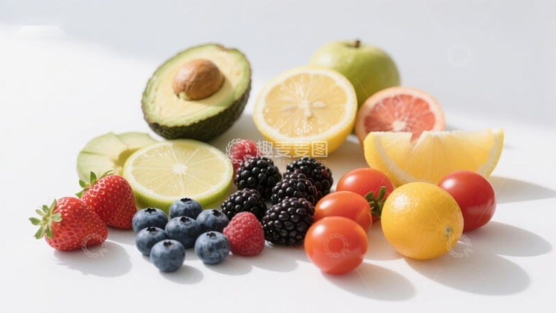 高清大图下载【趣麦麦图】新鲜水果组合展示