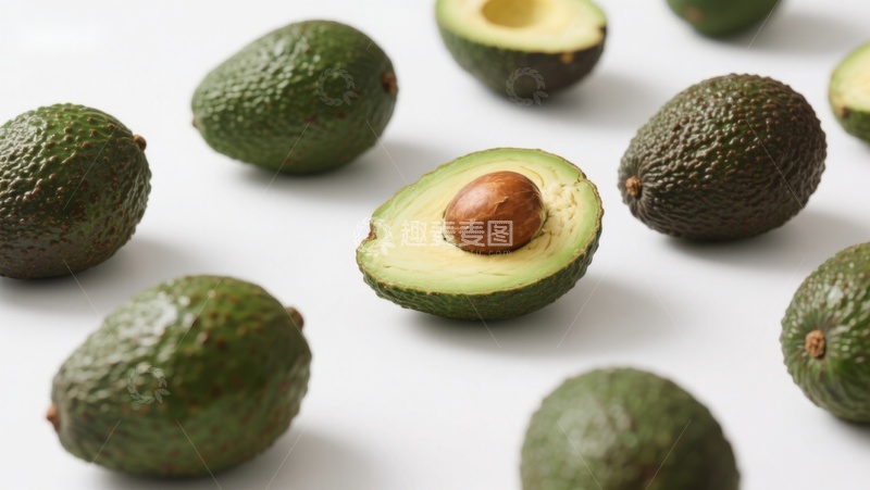 高清大图下载【趣麦麦图】新鲜牛油果展示