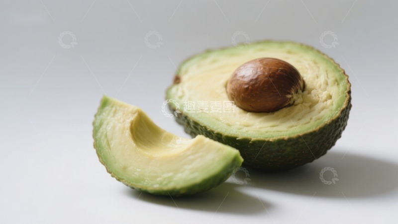 高清大图下载【趣麦麦图】新鲜切开的牛油果