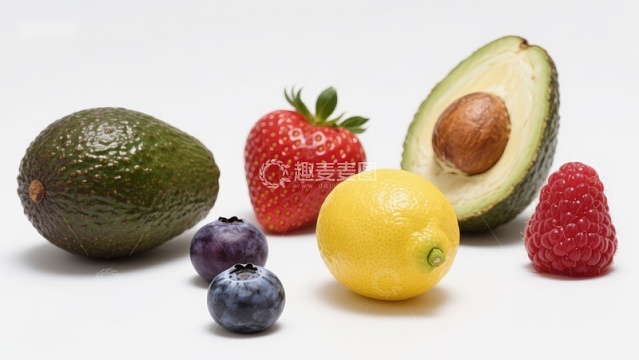 新鲜水果组合展示