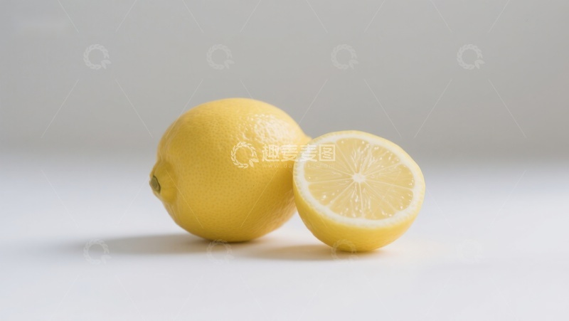 高清大图下载【趣麦麦图】新鲜柠檬与切片展示