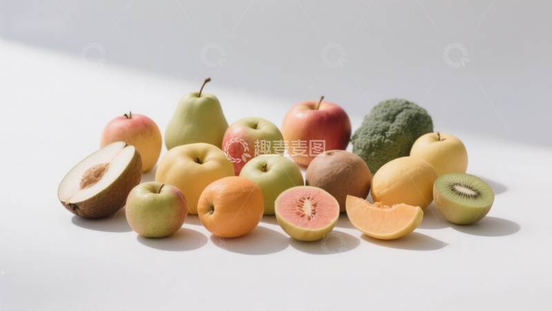 高清大图下载【趣麦麦图】多样新鲜水果静物展示