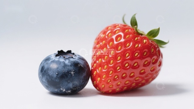 蓝莓与草莓的对比