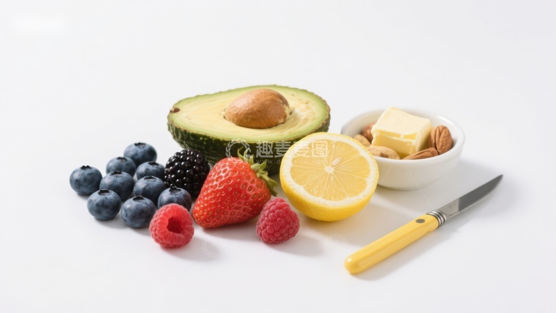 高清大图下载【趣麦麦图】新鲜水果与坚果组合